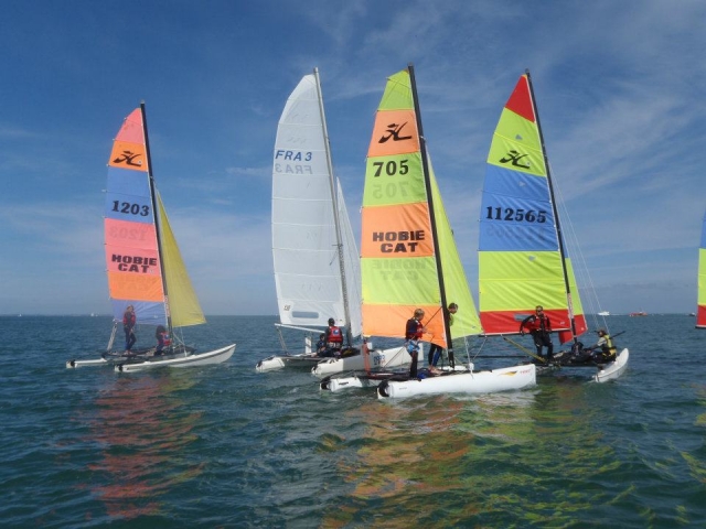 竞赛和休闲双体船 